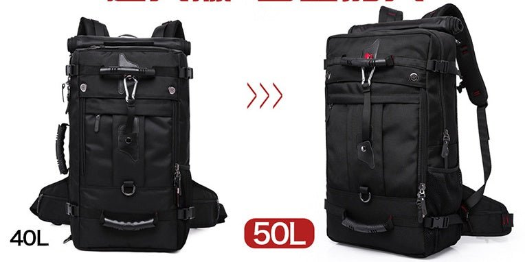 New double shoulder bag Oxford cloth bags male outdoor backpack large capacity baggage bag multifunction hiking bag - Oopsdadforgot.com