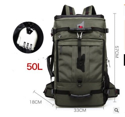New double shoulder bag Oxford cloth bags male outdoor backpack large capacity baggage bag multifunction hiking bag - Oopsdadforgot.com