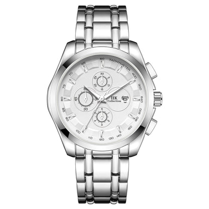 New Luminous Hands Alloy Mens Quartz Watch - Oopsdadforgot.com