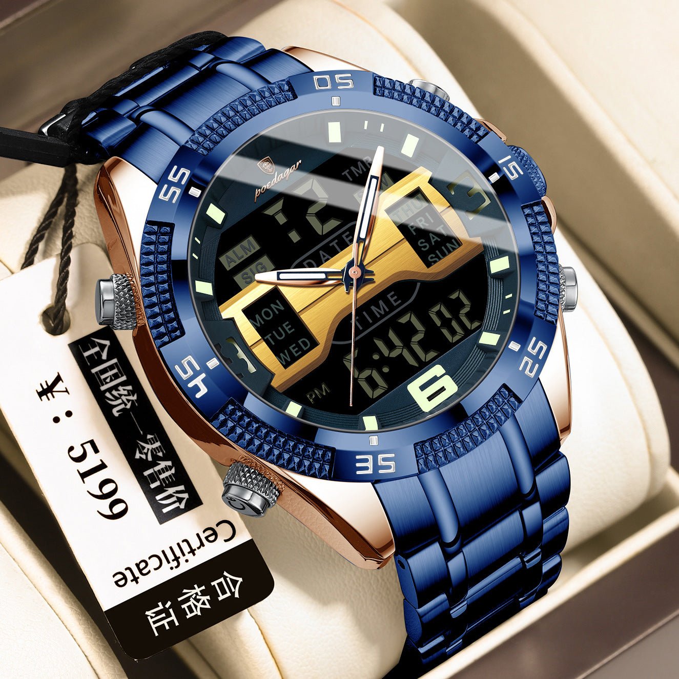 New Multifunctional Men's Watch Electronic Watch - Oopsdadforgot.com