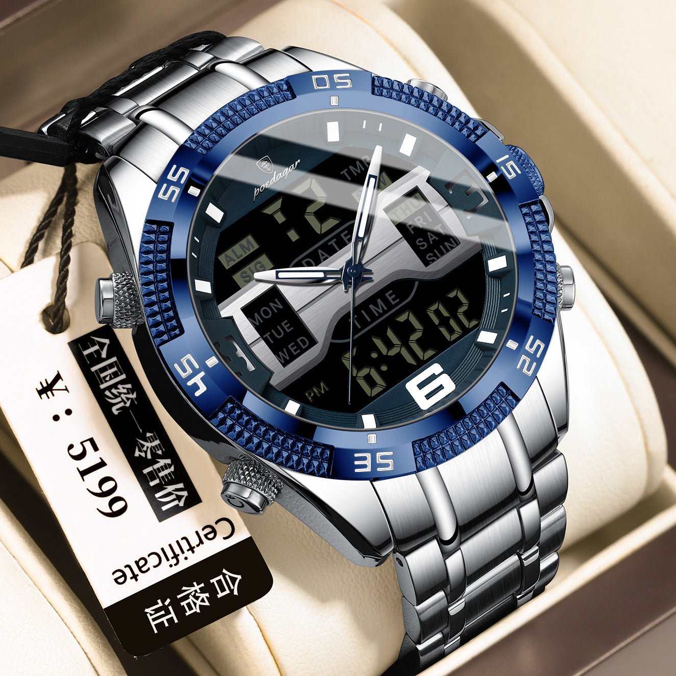 New Multifunctional Men's Watch Electronic Watch - Oopsdadforgot.com