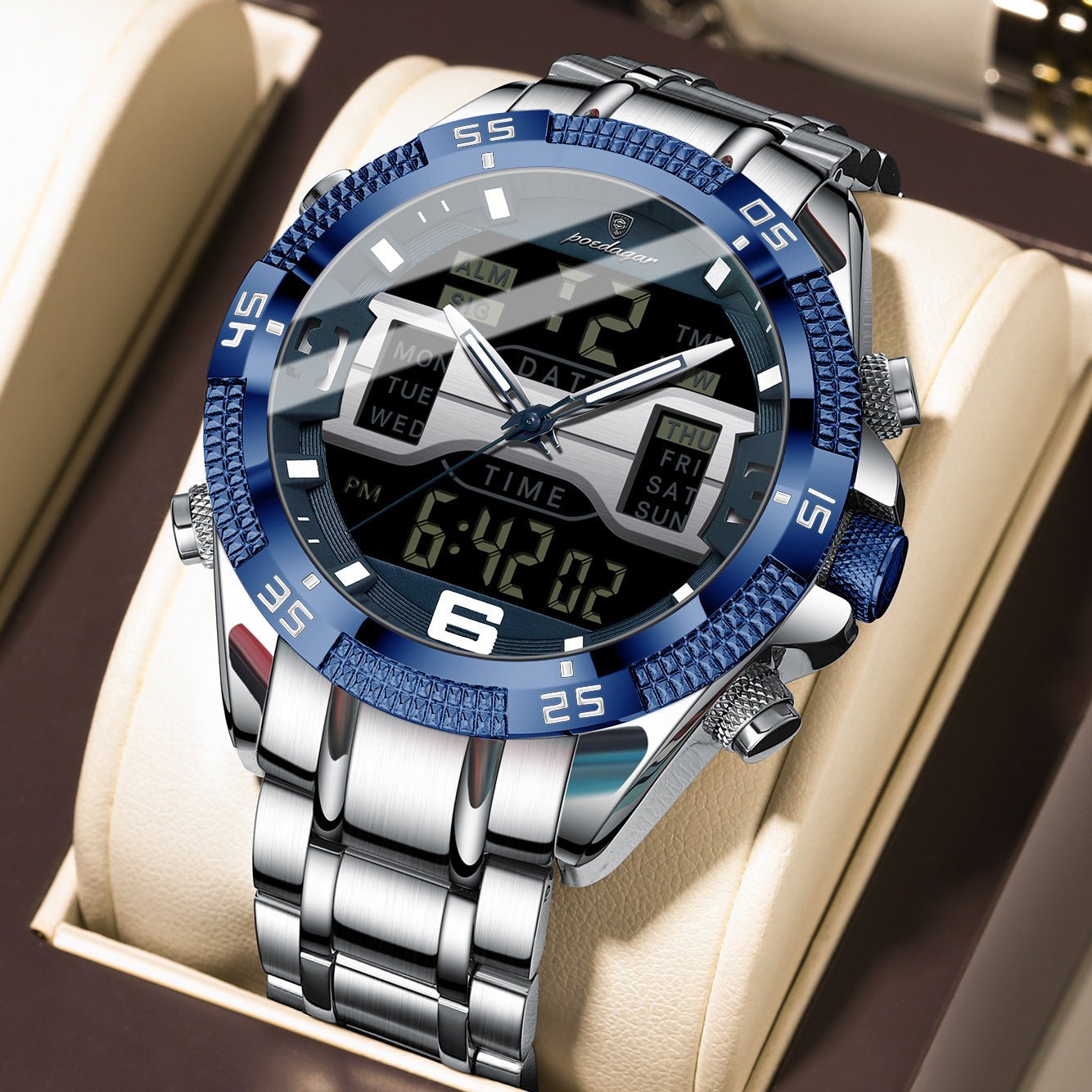 New Multifunctional Men's Watch Electronic Watch - Oopsdadforgot.com