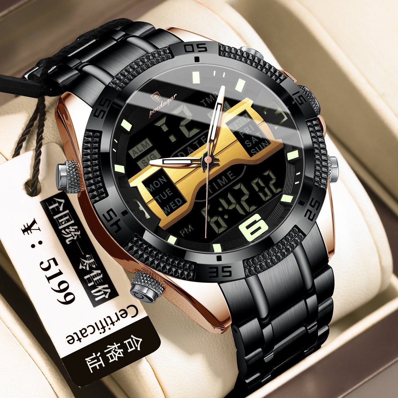 New Multifunctional Men's Watch Electronic Watch - Oopsdadforgot.com