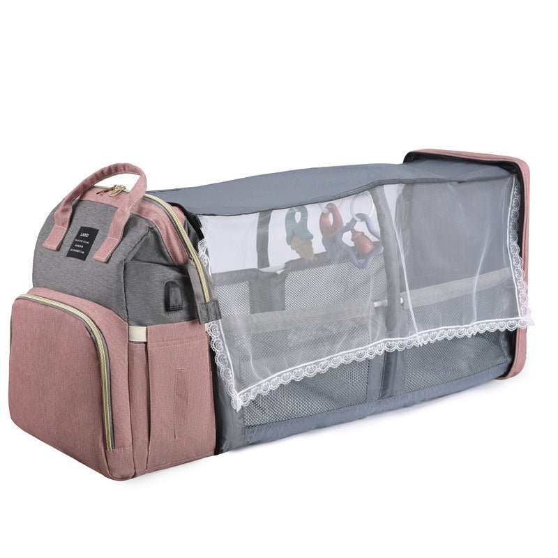New Mummy Baby Crib Backpack Large Capacity Out Milk Insulated Bag Women - Oopsdadforgot.com
