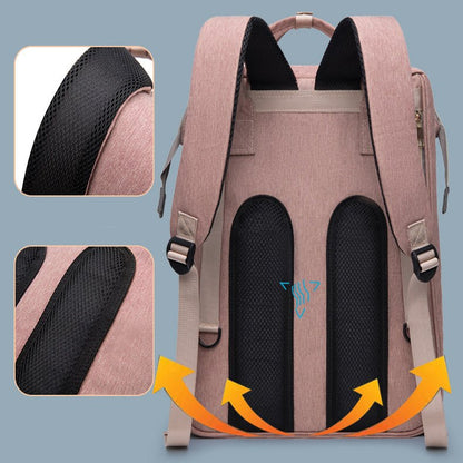 New Mummy Baby Crib Backpack Large Capacity Out Milk Insulated Bag Women - Oopsdadforgot.com