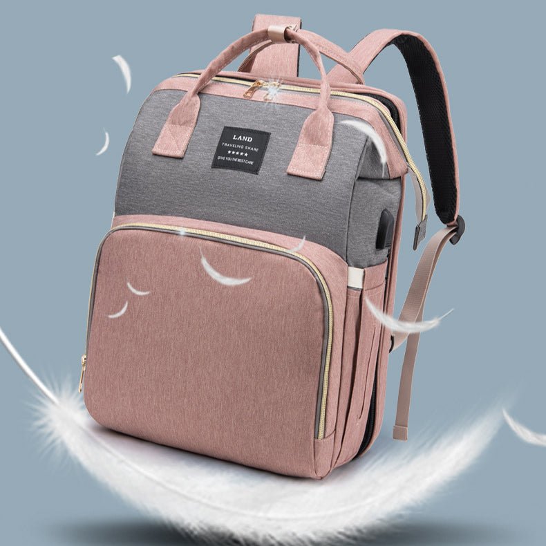 New Mummy Baby Crib Backpack Large Capacity Out Milk Insulated Bag Women - Oopsdadforgot.com