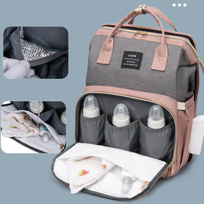 New Mummy Baby Crib Backpack Large Capacity Out Milk Insulated Bag Women - Oopsdadforgot.com
