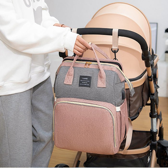 New Mummy Baby Crib Backpack Large Capacity Out Milk Insulated Bag Women - Oopsdadforgot.com