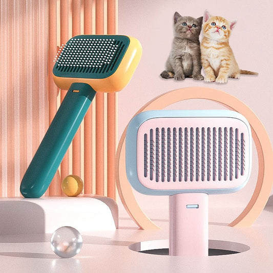 New Pet Cat Dog Hair Brush Hair Massage Comb Open - Knot Brush Grooming Cleaning Tool Stainless Steel Comb - Oopsdadforgot.com