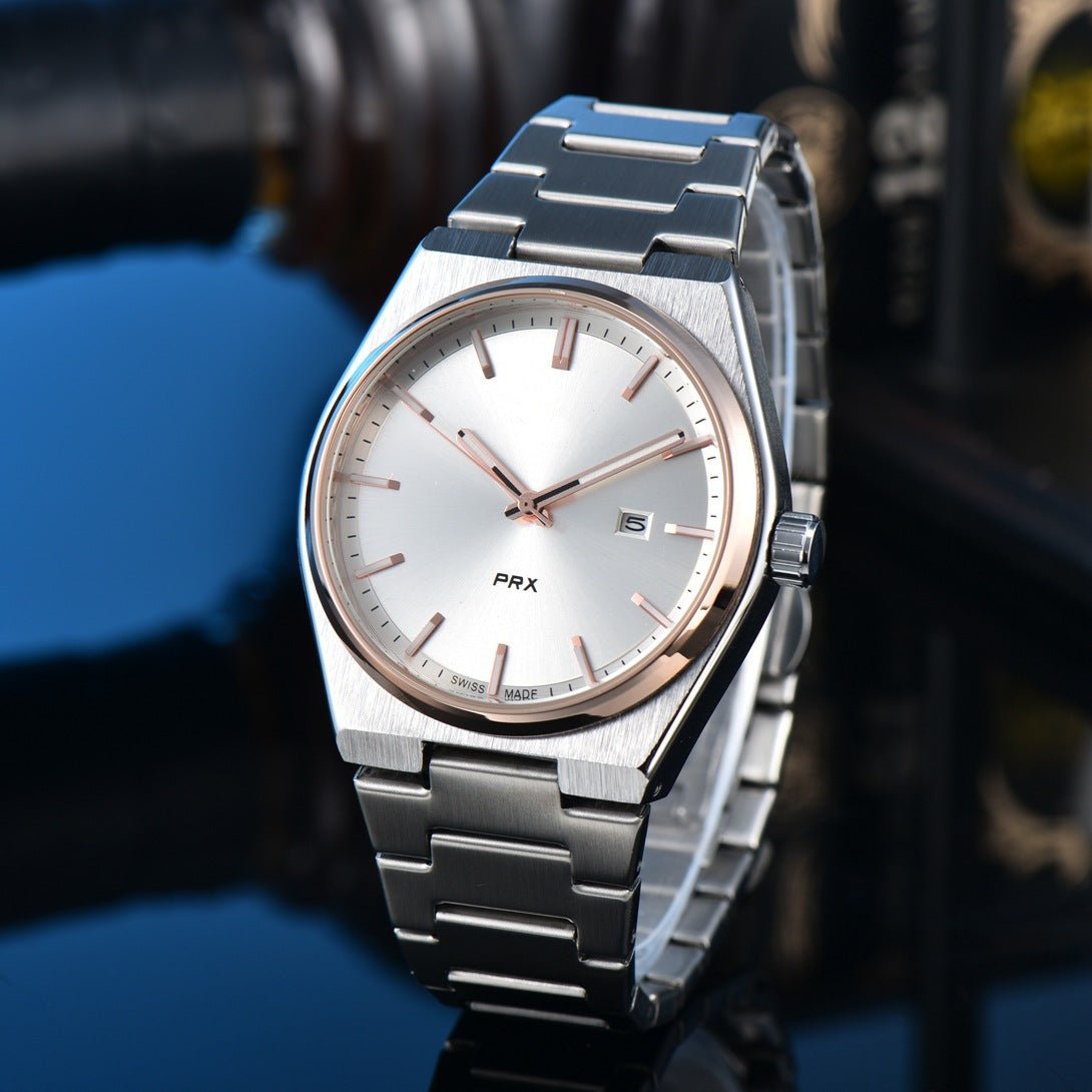 New Simple, Elegant, And Stylish Quartz Mens Watch With Steel Band - Oopsdadforgot.com