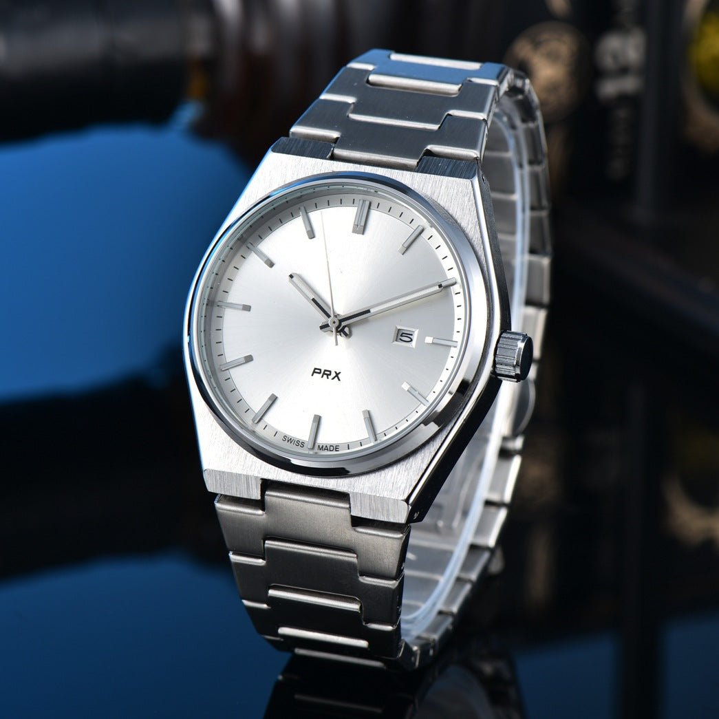 New Simple, Elegant, And Stylish Quartz Mens Watch With Steel Band - Oopsdadforgot.com