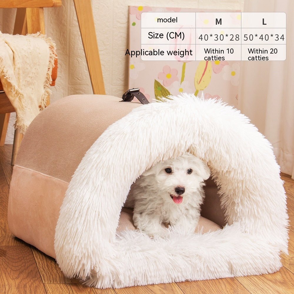 New Splice Portable Pet Nest Portable Autumn And Winter Warm Dog Nest Moisture - proof Long Fur Cat Nest Cross Border Pet Nest - Oopsdadforgot.com