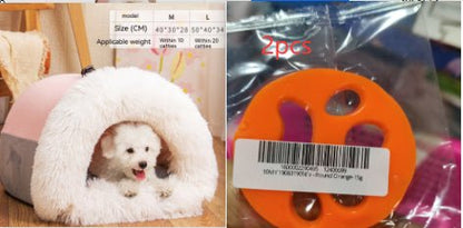 New Splice Portable Pet Nest Portable Autumn And Winter Warm Dog Nest Moisture - proof Long Fur Cat Nest Cross Border Pet Nest - Oopsdadforgot.com