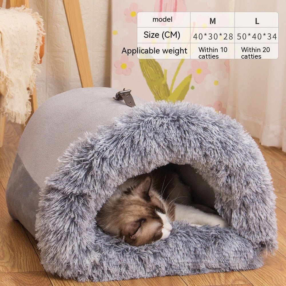 New Splice Portable Pet Nest Portable Autumn And Winter Warm Dog Nest Moisture - proof Long Fur Cat Nest Cross Border Pet Nest - Oopsdadforgot.com