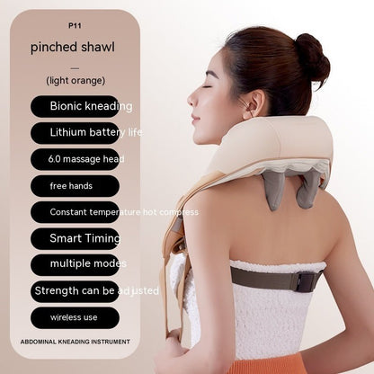Oblique Muscle Shoulder And Neck Massager Clip Kneading Electric - Oopsdadforgot.com