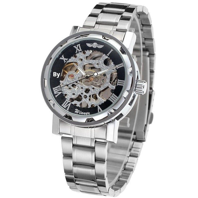Openwork Gear Manual Mechanical Watch For Men - Oopsdadforgot.com