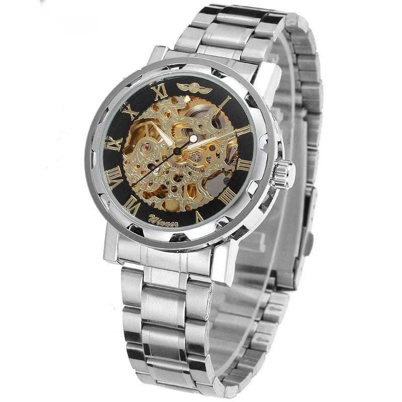 Openwork Gear Manual Mechanical Watch For Men - Oopsdadforgot.com