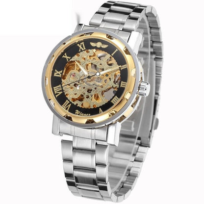 Openwork Gear Manual Mechanical Watch For Men - Oopsdadforgot.com