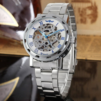 Openwork Gear Manual Mechanical Watch For Men - Oopsdadforgot.com