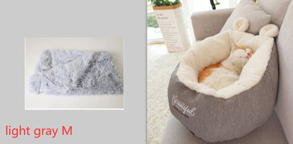 Pet Dog Bed Warming Soft Sleeping Bag Cushion Puppy Kennel - Oopsdadforgot.com