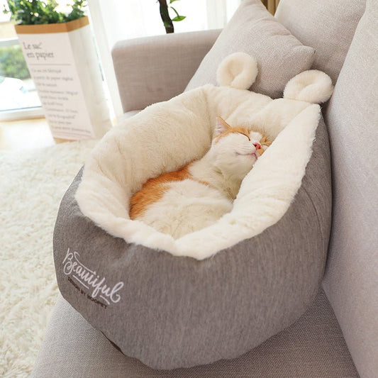Pet Dog Bed Warming Soft Sleeping Bag Cushion Puppy Kennel - Oopsdadforgot.com