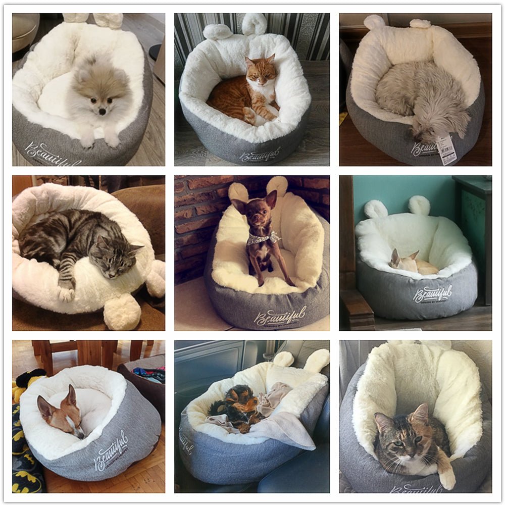 Pet Dog Bed Warming Soft Sleeping Bag Cushion Puppy Kennel - Oopsdadforgot.com