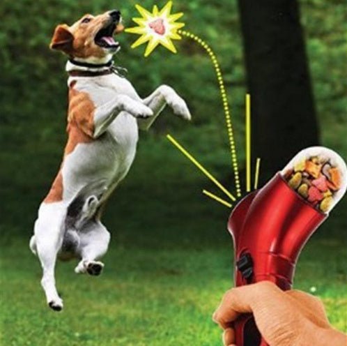 Pet Food Catapult Feeder Funny Dog Toy - Oopsdadforgot.com