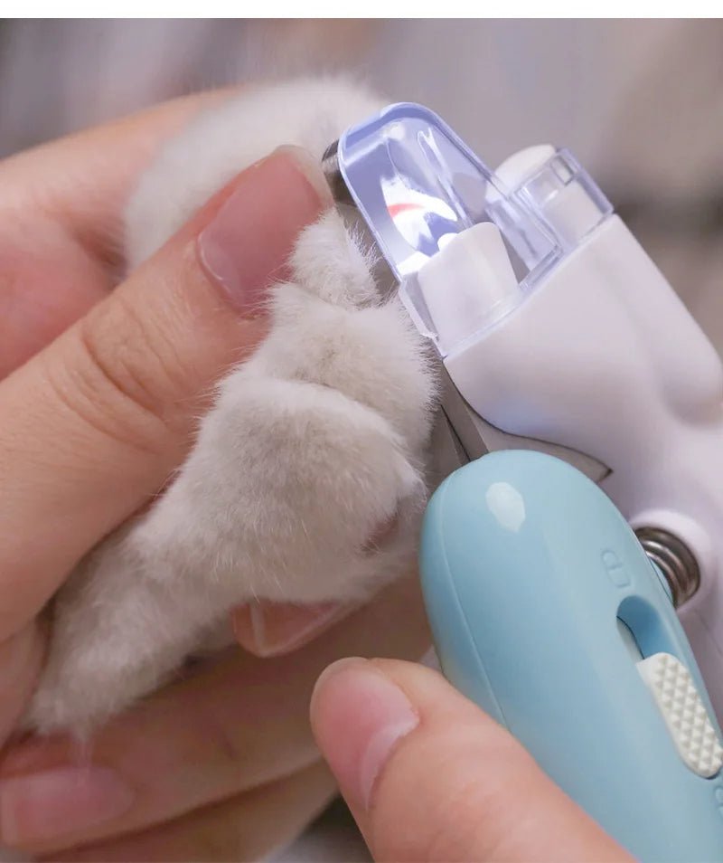 Pet Nail Clippers Dog Nail Clippers Cat Nail Clippers LED Electric Nail Grinder Pet Supplies LED Light Pet Nail Clippers - Oopsdadforgot.com