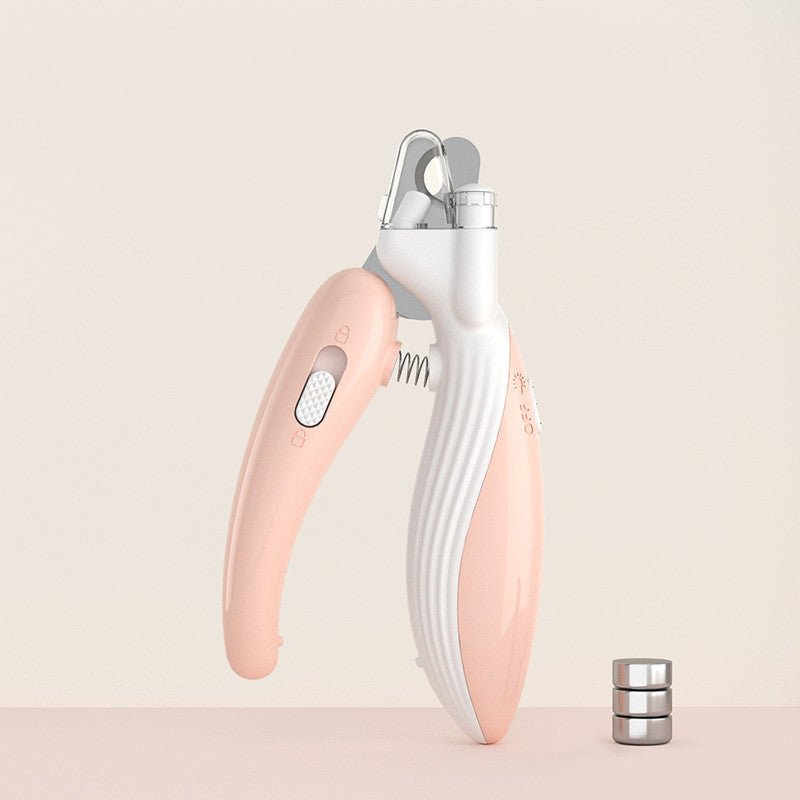 Pet Nail Clippers Dog Nail Clippers Cat Nail Clippers LED Electric Nail Grinder Pet Supplies LED Light Pet Nail Clippers - Oopsdadforgot.com