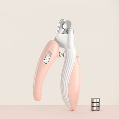 Pet Nail Clippers Dog Nail Clippers Cat Nail Clippers LED Electric Nail Grinder Pet Supplies LED Light Pet Nail Clippers - Oopsdadforgot.com