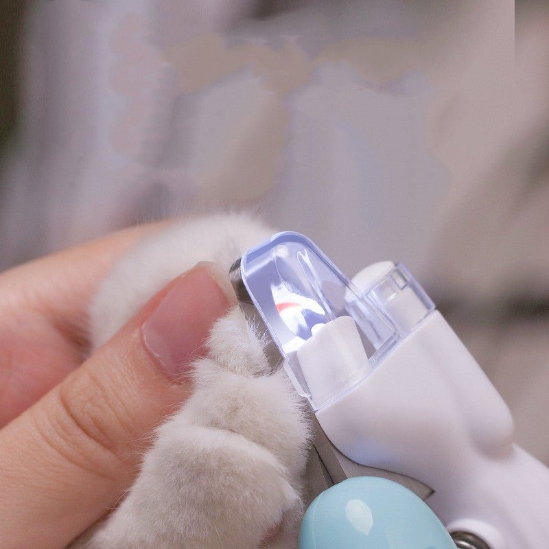 Pet Nail Clippers Dog Nail Clippers Cat Nail Clippers LED Electric Nail Grinder Pet Supplies LED Light Pet Nail Clippers - Oopsdadforgot.com