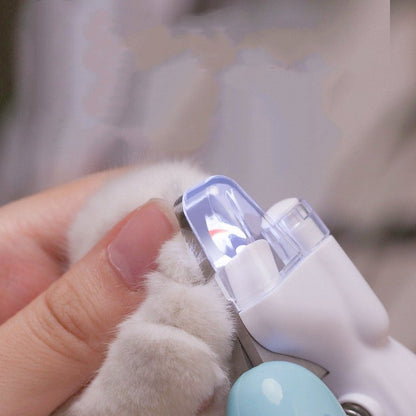 Pet Nail Clippers Dog Nail Clippers Cat Nail Clippers LED Electric Nail Grinder Pet Supplies LED Light Pet Nail Clippers - Oopsdadforgot.com