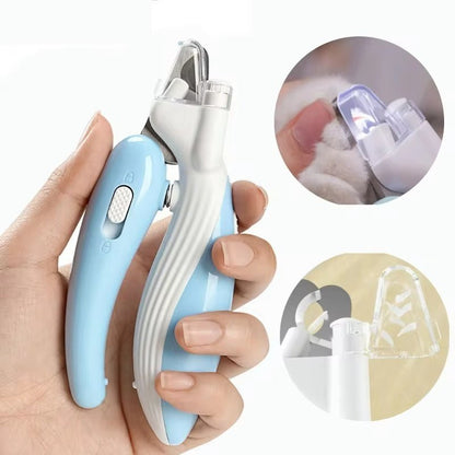 Pet Nail Clippers Dog Nail Clippers Cat Nail Clippers LED Electric Nail Grinder Pet Supplies LED Light Pet Nail Clippers - Oopsdadforgot.com