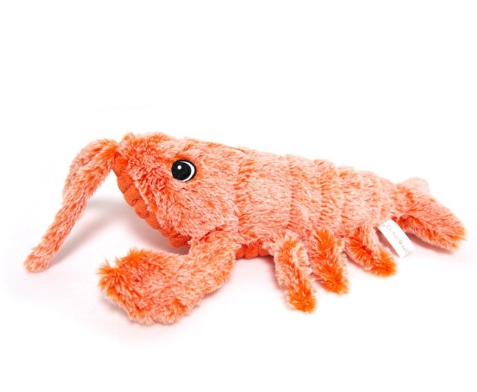 Pet Toys Electric Jumping Shrimp USB Charging Simulation Lobster Funny Cat Plush Pets Toy - Oopsdadforgot.com