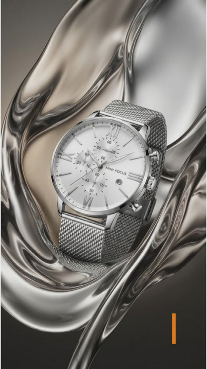 Luxury Men’s Quartz Watch – Precision Timepiece with Stylish Stainless Steel Design