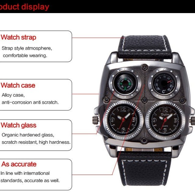 Quartz watch for men - Oopsdadforgot.com