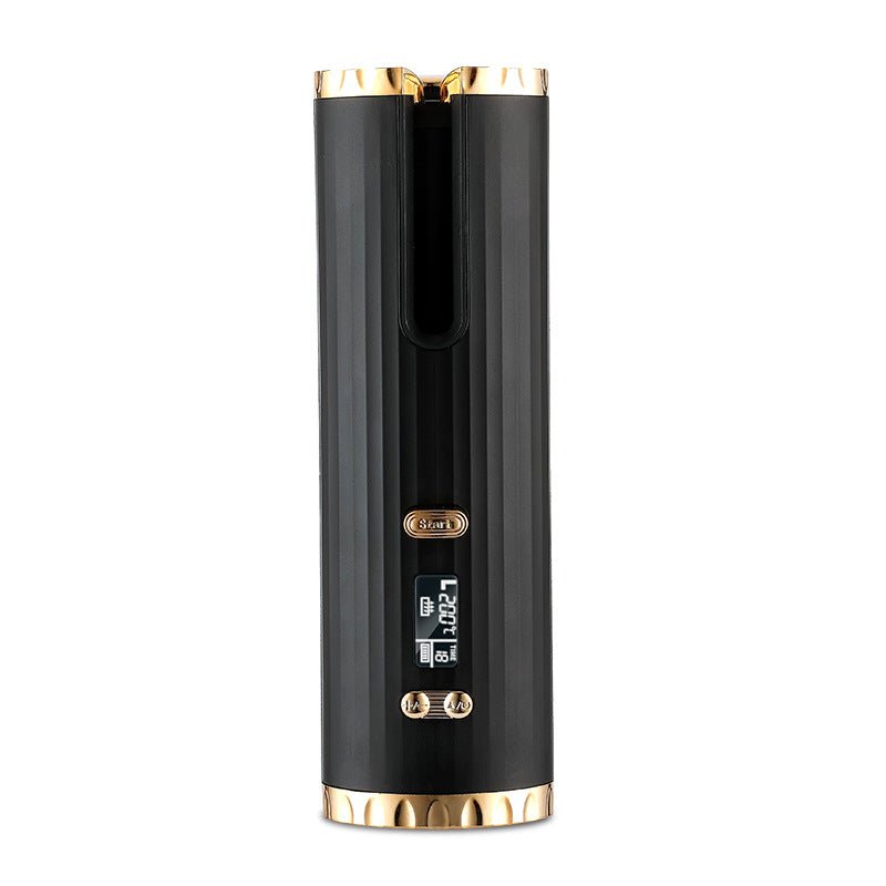 Rechargeable Automatic Hair Curler Women Portable Hair Curling Iron LCD Display Ceramic Curly Rotating Curling Wave Styer - Oopsdadforgot.com