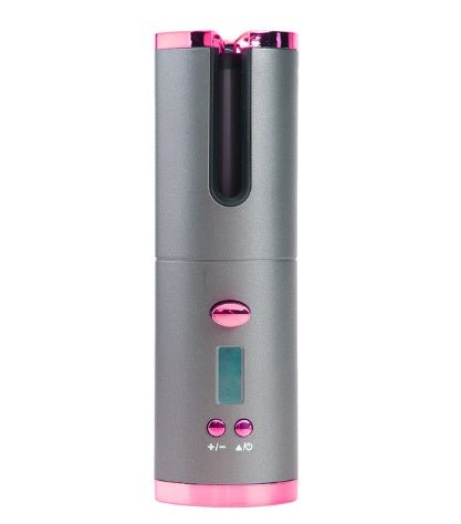 Rechargeable Automatic Hair Curler Women Portable Hair Curling Iron LCD Display Ceramic Curly Rotating Curling Wave Styer - Oopsdadforgot.com