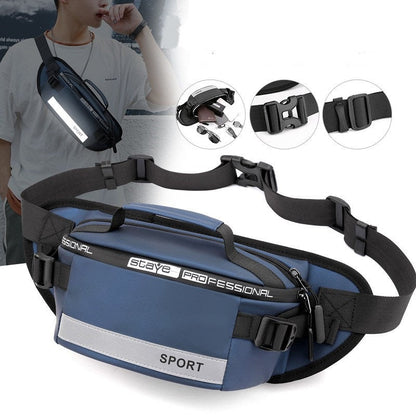 Reflective Waist Bags Men Crossbody Bag Pack For Travel Walking Running Hiking Cycling - Oopsdadforgot.com