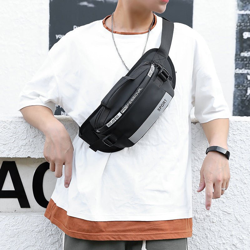 Reflective Waist Bags Men Crossbody Bag Pack For Travel Walking Running Hiking Cycling - Oopsdadforgot.com