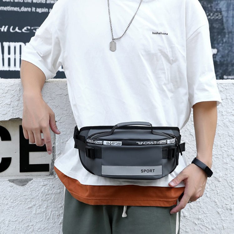 Reflective Waist Bags Men Crossbody Bag Pack For Travel Walking Running Hiking Cycling - Oopsdadforgot.com
