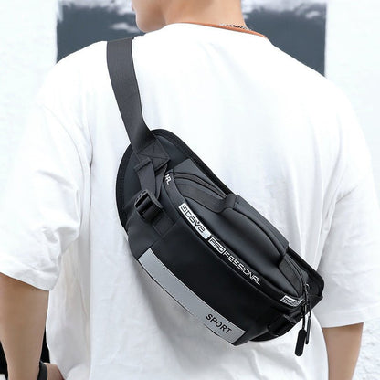Reflective Waist Bags Men Crossbody Bag Pack For Travel Walking Running Hiking Cycling - Oopsdadforgot.com