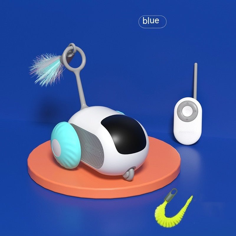 Remote Control Interactive Cat Car Toy USB Charging Chasing Automatic Self - moving Remote Smart Control Car Interactive Cat Toy Pet Products - Oopsdadforgot.com