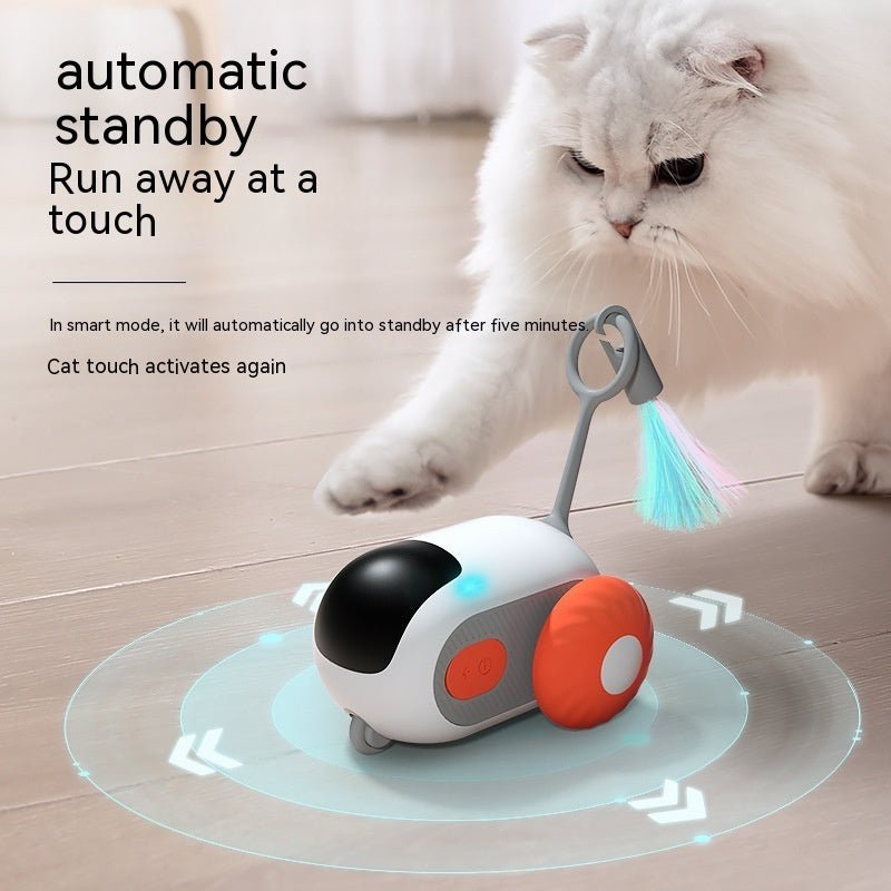Remote Control Interactive Cat Car Toy USB Charging Chasing Automatic Self - moving Remote Smart Control Car Interactive Cat Toy Pet Products - Oopsdadforgot.com
