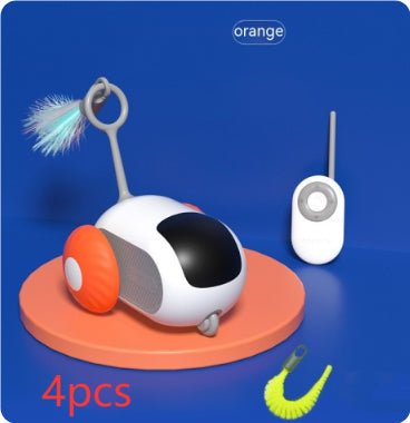 Remote Control Interactive Cat Car Toy USB Charging Chasing Automatic Self - moving Remote Smart Control Car Interactive Cat Toy Pet Products - Oopsdadforgot.com