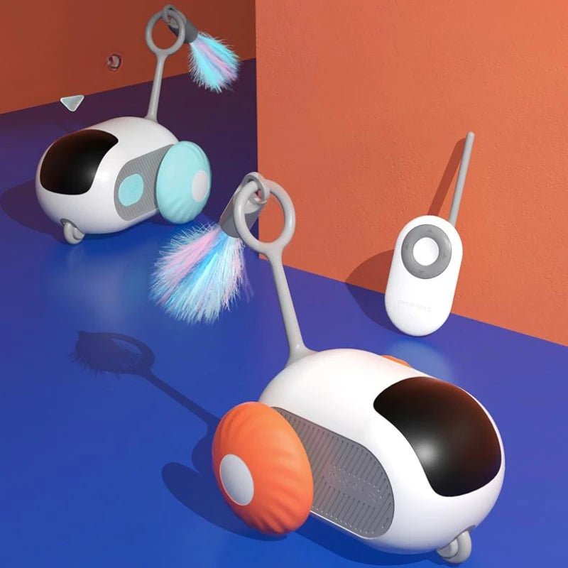 Remote Control Interactive Cat Car Toy USB Charging Chasing Automatic Self - moving Remote Smart Control Car Interactive Cat Toy Pet Products - Oopsdadforgot.com