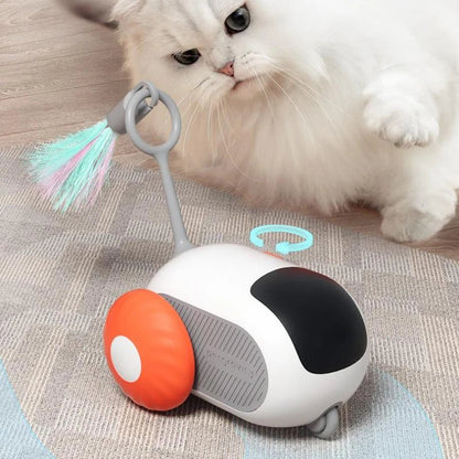 Remote Control Interactive Cat Car Toy USB Charging Chasing Automatic Self - moving Remote Smart Control Car Interactive Cat Toy Pet Products - Oopsdadforgot.com