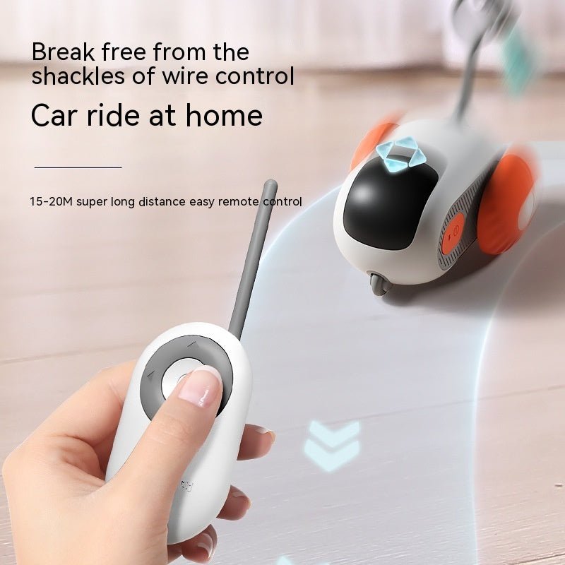 Remote Control Interactive Cat Car Toy USB Charging Chasing Automatic Self - moving Remote Smart Control Car Interactive Cat Toy Pet Products - Oopsdadforgot.com