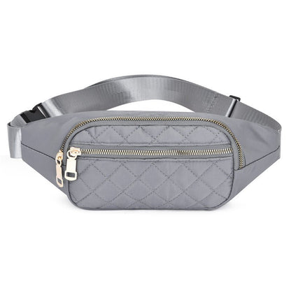 Rhombus Fanny Packs For Women Crossbody Waist Bags For Sports Hiking Cycling Running - Oopsdadforgot.com