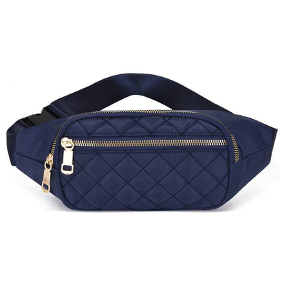 Rhombus Fanny Packs For Women Crossbody Waist Bags For Sports Hiking Cycling Running - Oopsdadforgot.com